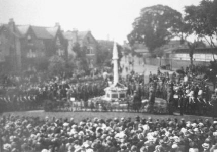 Bridgford Rd, War Memorial Unveiling 1921