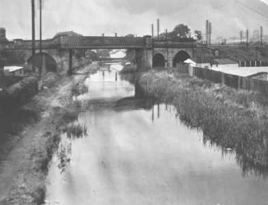 Grantham Canal, railway bridge c1965