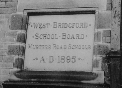 Musters Rd, Board School c1955